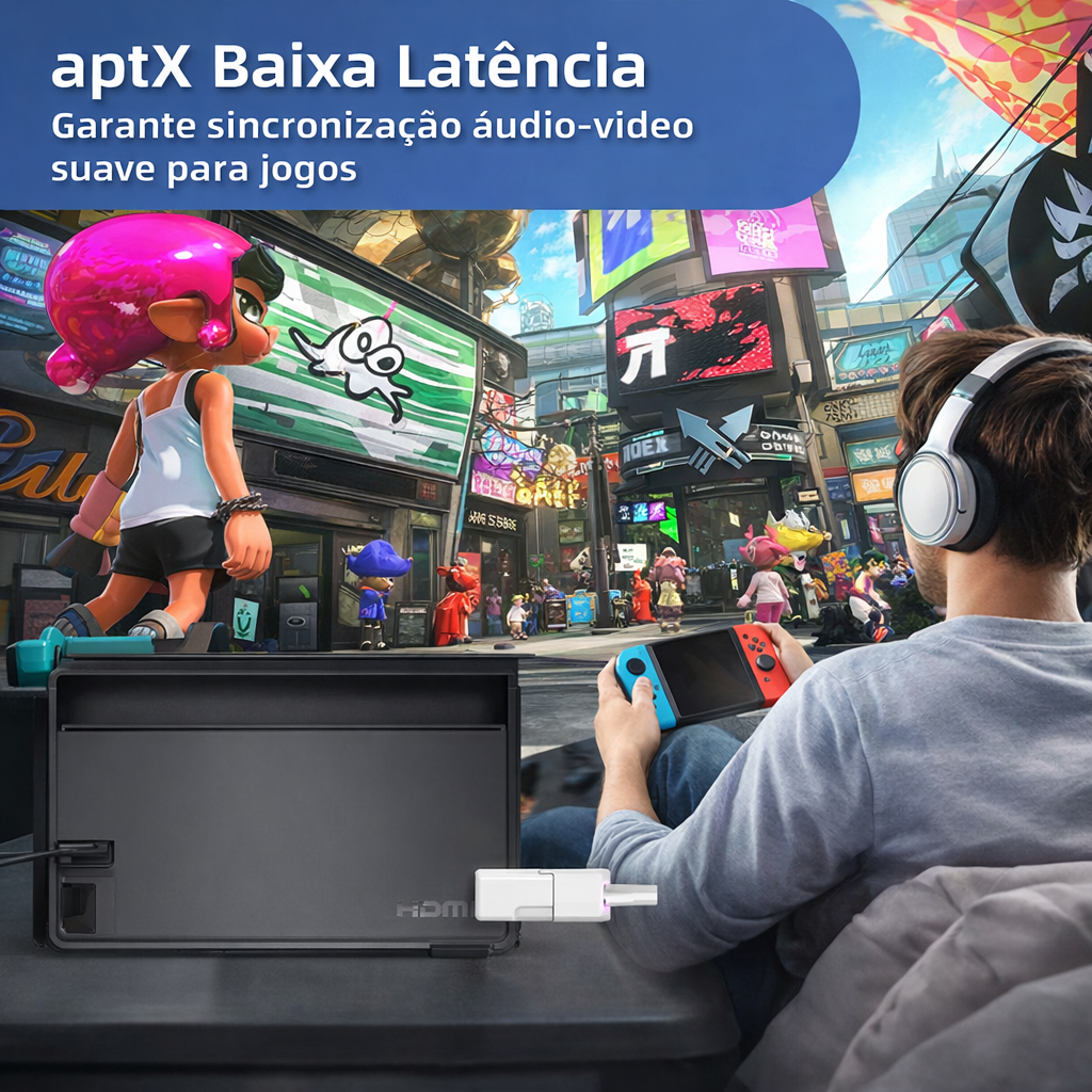 Adaptador Bluetooth 5.2 para PS5/PS4/Nintendo Switch - Imagem 6