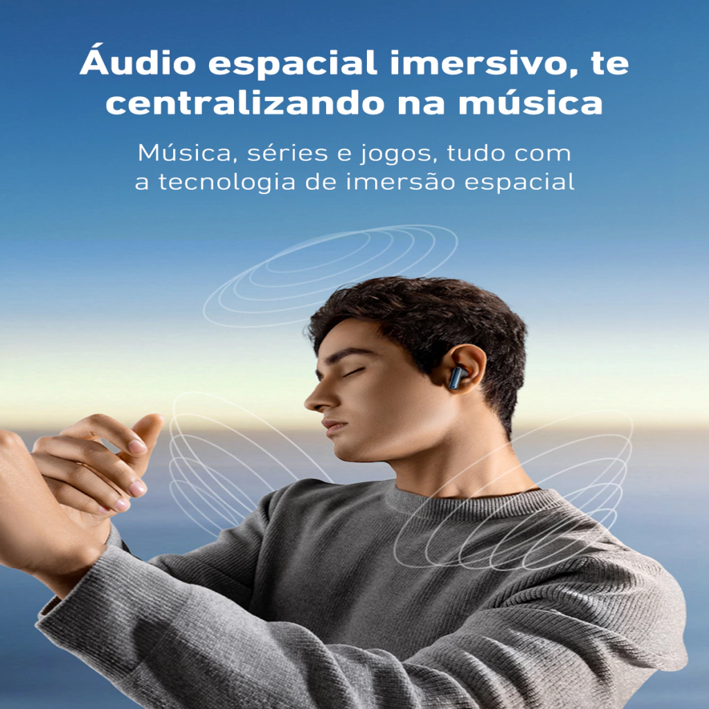 Baseus M2s Anc Cancelamento Ruído -48db Preto - Imagem 6