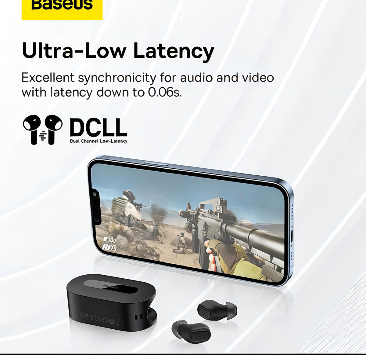 Baseus Bowie Ez10 Bluetooth 5.3 Cor Preto - Imagem 5