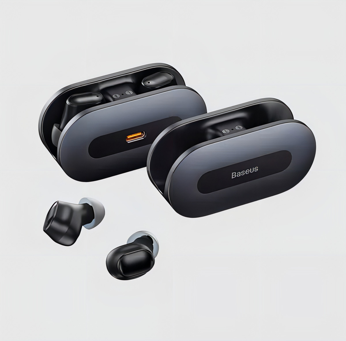 Fone de Ouvido Bluetooth Baseus Bowie EZ10 TWS Preto com Case de Carregamento